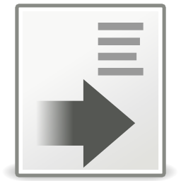Download free sheet grey arrow right format icon